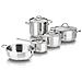 Batteria Pentole 9 Pezzi Cuoci Mania Acciaio Inox 18/10 - Foto miniatura 1