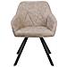 Coppia Di 2 Sedie In Tessuto Beige Monee - Foto miniatura 15