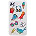 KidsBeat - Cuffie per Bambini con Filo Colore Rosso + 10 Sticker 3D  - Foto miniatura 3
