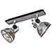 Lampada Spot Barnstaple Con 2 Lampadine Patina Bruna E Nero - Foto miniatura 1