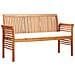 Panca Da Giardino A 3 Posti 150 Cm In Legno Massello Di Acacia - Foto miniatura 1
