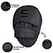 Boxe Messa A Fuoco Pad Hook E Pelle Jab Guanti Di Kickboxing Mma Curvo Braccio Sciopero Shield Di Perforazione Target Pad Arti Marziali Muay Thai Training (nero Opaco)  - Foto miniatura 3