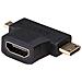 AK-AD-23 cavo di interfaccia e adattatore HDMI miniHDMI / microHDMI Nero - Foto miniatura 1