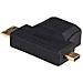 AK-AD-23 cavo di interfaccia e adattatore HDMI miniHDMI / microHDMI Nero - Foto miniatura 3