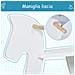 Cavallo A Dondolo Per Bambini 3-6 Anni, Design Classico In Legno - Bianco - Foto miniatura 3