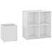 Scarpiera Ingresso Bianco Lucido 105x35,5x70 Legno Multistrato - Foto miniatura 4