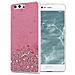 Custodia Compatibile Con Huawei P10 In Rosa Con Glitter - Coperchio Protettivo In Silicone Tpu Flessibile Con Glitter Scintillanti - Foto miniatura 1