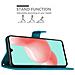 Custodia Compatibile Con Samsung Galaxy A41 In Blu Fiore - Coperchio Protettivo In Design Floreale Con Chiusura Magnetica, Funzione Stand E Slot Per Carte - Foto miniatura 3