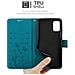 Custodia Compatibile Con Samsung Galaxy A41 In Blu Fiore - Coperchio Protettivo In Design Floreale Con Chiusura Magnetica, Funzione Stand E Slot Per Carte - Foto miniatura 5