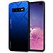 Cadorabo Custodia Compatibile Con Samsung Galaxy S10 Plus In Blu - Nero - Coperchio Protettivo Bicolore In Vetro Temperato E Silicone Tpu - Foto miniatura 1