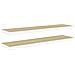 Scaffali A Parete 2 Pz Rovere E Bianco 90x23,5x3,8 Cm In Mdf - Foto miniatura 2