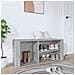 Scarpiera Grigio Cemento 100x35x45 Cm In Legno Multistrato - Foto miniatura 1