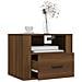 Comodino A Muro Rovere Marrone 50x36x40 Cm - Foto miniatura 6