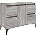 Mobile Lavabo Grigio Sonoma 80x33x60 Cm In Legno Multistrato - Foto miniatura 2