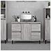 Mobile Lavabo Grigio Sonoma 80x33x60 Cm In Legno Multistrato - Foto miniatura 1