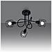 Lampadario Beluci 3s Nero Sl. 1118 - Moderno Lampadari Nero 28.5x48x48 Cm - Foto miniatura 3