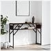 Tavolo Consolle Ripiano Rovere Marrone 105x30x75cm Multistrato - Foto miniatura 1