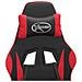 Sedia da Gaming Girevole Nera e Rossa in Similpelle - Foto miniatura 2