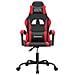 Sedia da Gaming Girevole Nera e Rossa in Similpelle - Foto miniatura 3