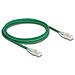 Cavo di rete RJ45 Cat. 6A maschio-maschio con chiusura curva U /FTP Slim da 2 m verde - Foto miniatura 1