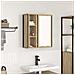 Pensile da Bagno con Specchio Rovere Sonoma 50x21x60 cm - Foto miniatura 1