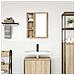 Pensile da Bagno con Specchio Rovere Sonoma 50x21x60 cm - Foto miniatura 8