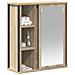 Pensile da Bagno con Specchio Rovere Sonoma 50x21x60 cm - Foto miniatura 9