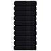 Asciugamani Da Bagno 10pz Neri 100x150cm 360g/m 100% Cotone - Foto miniatura 1