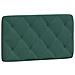 Lusso Casadino -  Cuscino Testiera Verde Scuro 80 Cm In Velluto - Foto miniatura 1
