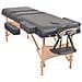 Lettino Da Massaggio 3 Zone Pieghevole Spessore 10 Cm Nero - Foto miniatura 4