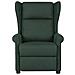 Poltrona Massaggiante Verde Scuro in Tessuto - Foto miniatura 2