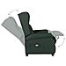 Poltrona Massaggiante Verde Scuro in Tessuto - Foto miniatura 6