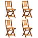 Sedie da Giardino Pieghevoli  4 pcs 36x46x86 cm Legno Massello di Acacia, Sedie da Giardino Pieghevoli  2 pcs 36x46x85 cm Legno Massello di Acacia - Foto miniatura 1
