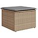 Set Divano da Giardino 8 pz con Cuscini Beige in Polyrattan - Foto miniatura 6