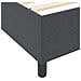 Letto Box Spring Grigio Scuro 140x200 cm Tessuto a Coste - Foto miniatura 9