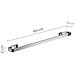 Portasalviette 60 Cm Da Muro In Ottone E Cromall A821-60 Serie Samoa Cromato - Foto miniatura 2