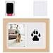 Cornice Ricordo Per Impronte Di Zampe Di Cani E Gatti Con Tampone Di Inchiostro Wood Color - Foto miniatura 1