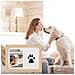 Cornice Ricordo Per Impronte Di Zampe Di Cani E Gatti Con Tampone Di Inchiostro Wood Color - Foto miniatura 4