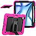 Custodia Per Ipad Pro 3/2/1 11” Con Supporto E Alloggiamento Per Stilo Rosa - Foto miniatura 4