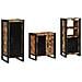 Set di mobili per il bagno 3 pcs Legno massello riciclato - Foto miniatura 2