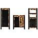 Set di mobili per il bagno 3 pcs Legno massello riciclato - Foto miniatura 8