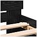 Struttura letto con testata Rovere Nero 100 x 200 cm - Foto miniatura 9
