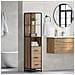 Mobile da Bagno rovere artigianale 35 x 37.5 x 166 cm - Foto miniatura 4