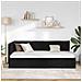 Cornice del letto ad angolo Nero 90 x 200 cm Tessuto - Foto miniatura 4