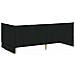 Cornice del letto ad angolo Nero 90 x 200 cm Tessuto - Foto miniatura 7