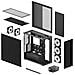 Xtender (Mirror Black) Midi Tower Nero - Foto miniatura 5