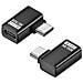 Adattatore Usb-c Femmina A Maschio Laterale 240w 80gbps - Confezione Da 2 Black - Foto miniatura 1