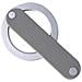 Supporto Magnetico Per Telefono Con Cinturino - Lega Di Alluminio E Tpu - Compatibile Con Ricarica Wireless Silver - Foto miniatura 1
