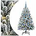 Albero di Natale artificiale con 150 LED Verde e Bianco 150 cm - Foto miniatura 1