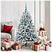 Albero di Natale artificiale con 150 LED Verde e Bianco 150 cm - Foto miniatura 2